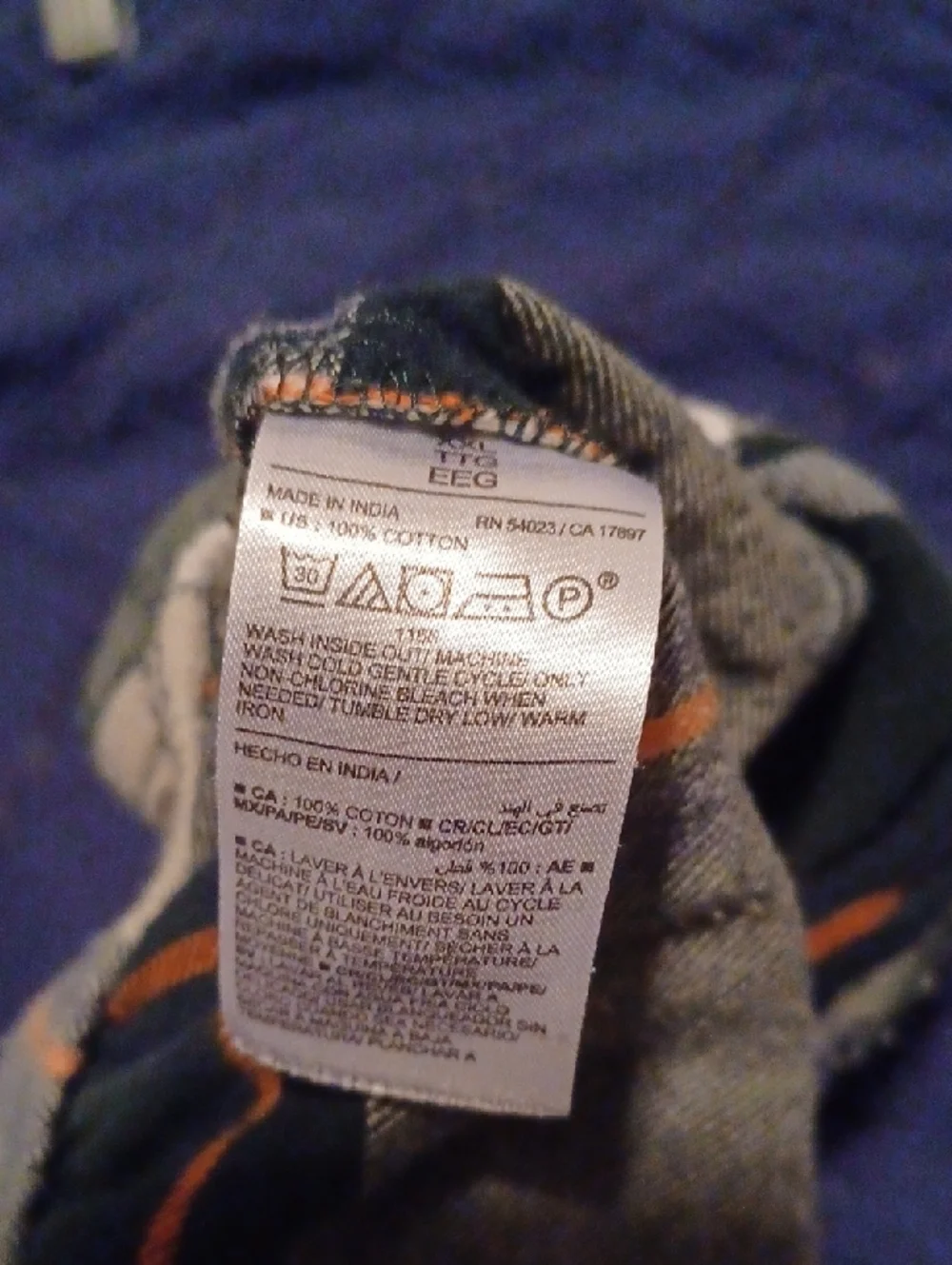 --Old Navy Men's Black, Gray & Cream Plaid Sleapwear Pants Size XXLarge Cotton